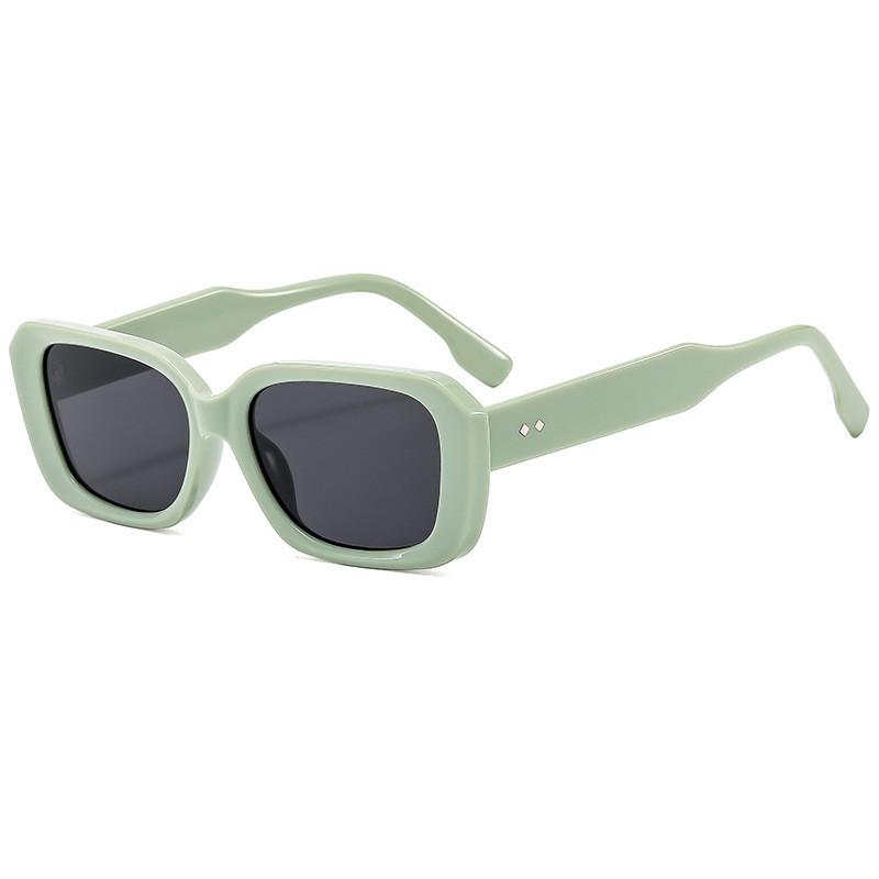 Female Square Frame Sunglasses With Uv400 Protection For Outdoor Activities And Fashion Style