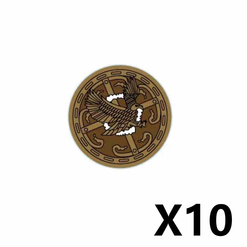 Middle Ages Empire Flag Pole Building Blocks Military Castle Lion Teutonic Knight Soldier Figures Roman Warrior Sheild Brick Toy