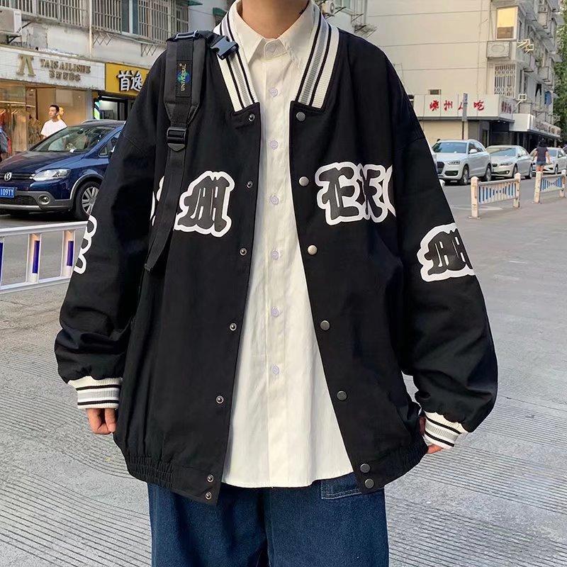 2025 Autumn New Coat Men's Korean Version Trend Ins Loose Fried Street Baseball Jersey Large Size Ruffian Handsome Trendy Jacket