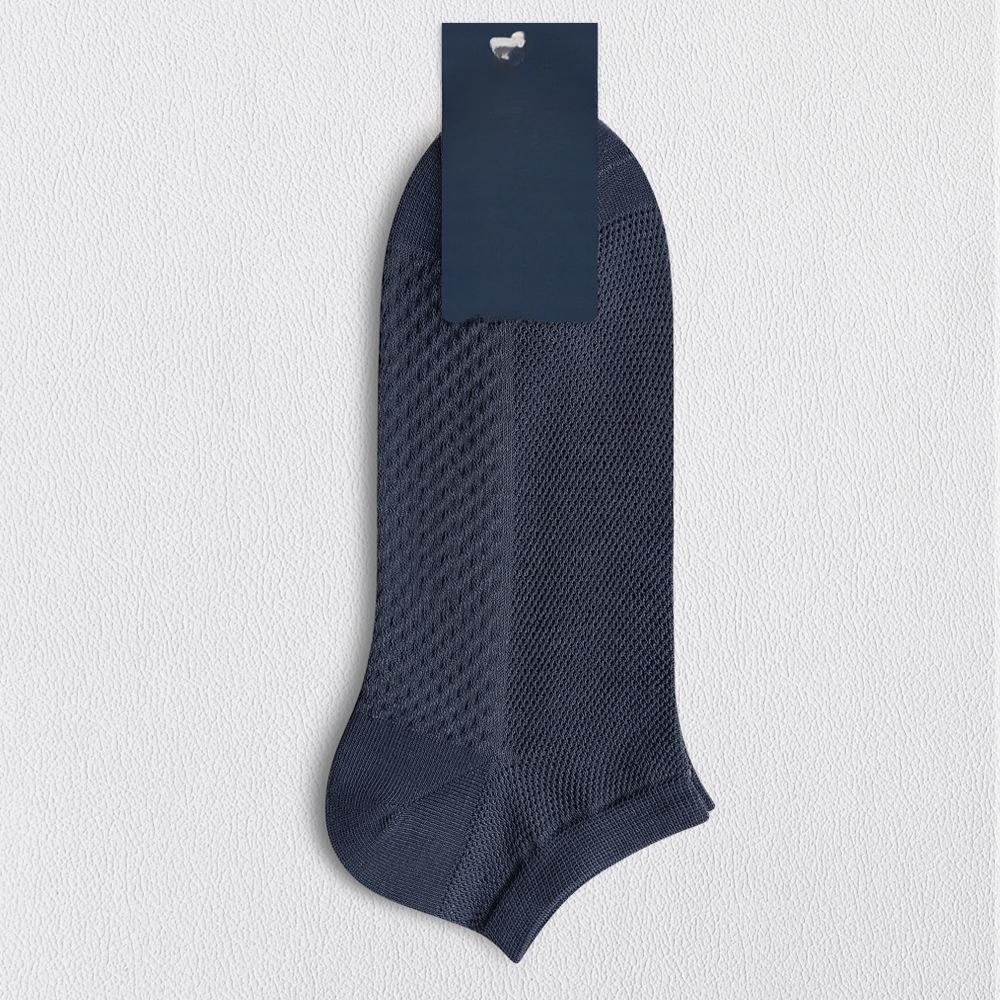 Men's Spring and Summer Cotton Mesh Breathable Sweat Absorbing Sports Socks