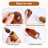 Wood Salt and Pepper Grinder Set with Base Coarseness Adjustable Salt Pepper Mill Grinder Manual Salt and Pepper Shakers with