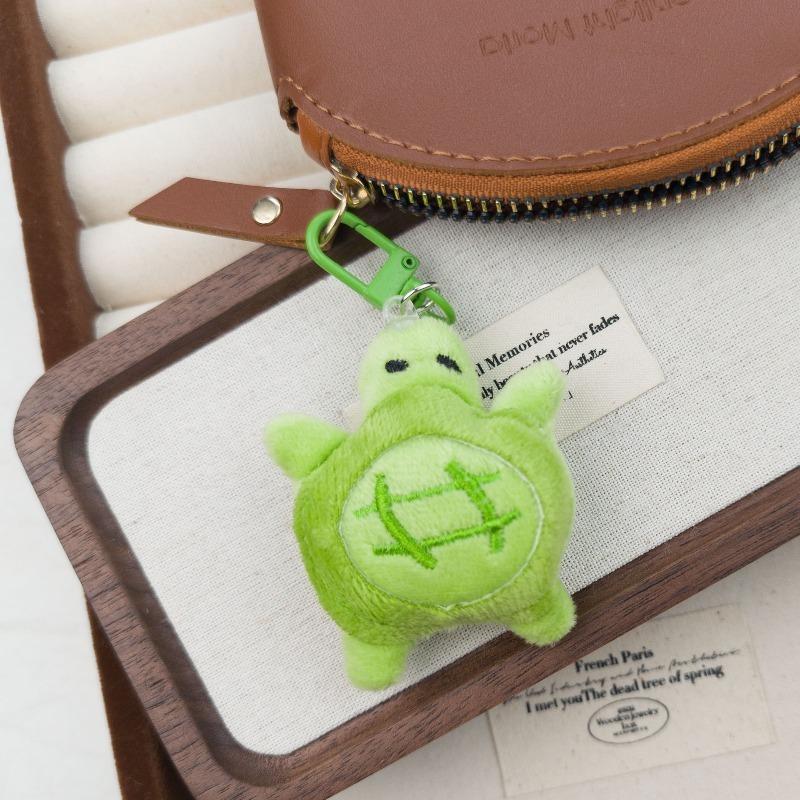 Cartoon Creative Turtle Plush Keychain Kawaii Mini Animal Purse Pendant Cute Plushie Doll Backpack Decoration Christmas Gifts