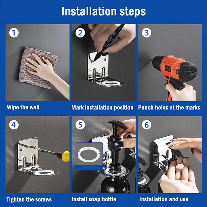 Dozator de șampon și balsam transparent de 500 ml pentru sticle de săpun de duș cu montare pe perete cu etichete Reumplere dozatoare de spălat corporal pentru baie, bucătărie