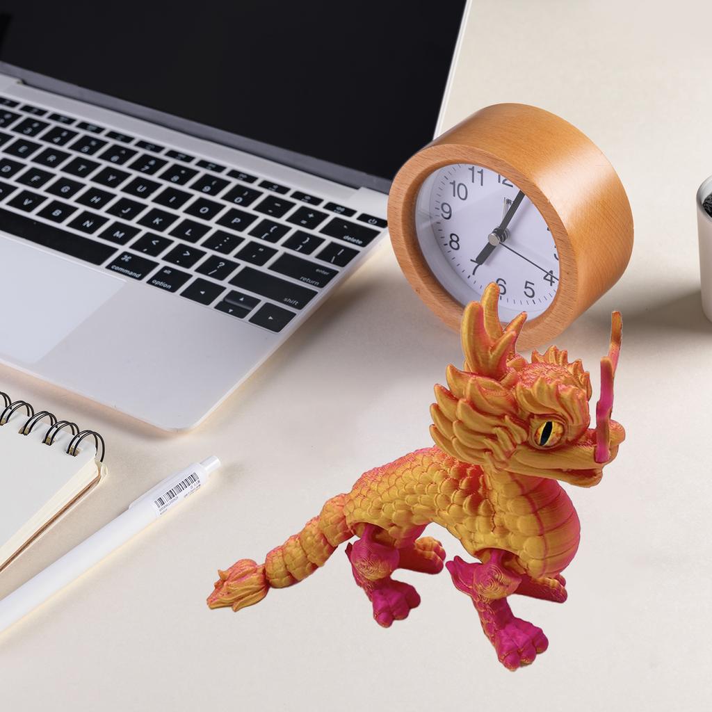 3D Printed Kirin Figurine Movable Simulation Model Creative Toy for Children Desk Decoration and Gift