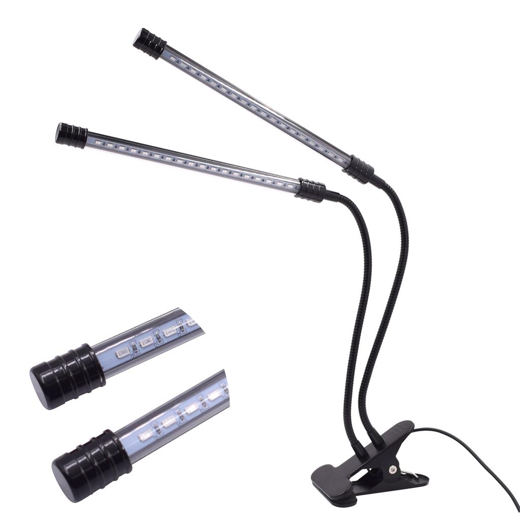 5V Plants Light Timing Adjustable 2 Heads Durable Plants Light for