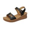Fashion Summer Women Sandals 2025 Fashion Wedges Soft Bottom Comfortable Casual Mother Shoes Open toe Women Flat Sandals