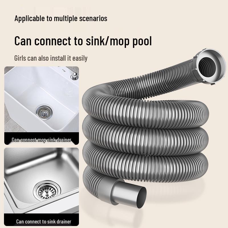 304 Stainless Steel Pop-Up Basket Strainer Sink Basin Drain Accessory for Single/Double Bowl with 58mm Interface.