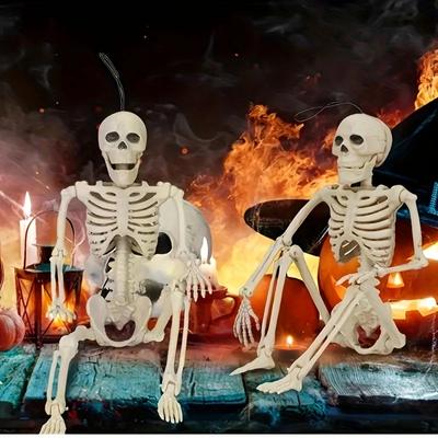 1ks Halloween Pohyblivá kostra Falošné ľudské kosti Život Lebka Párty Dom Bar Dekorácie Strašidelný dom Hororové rekvizity Ozdoba