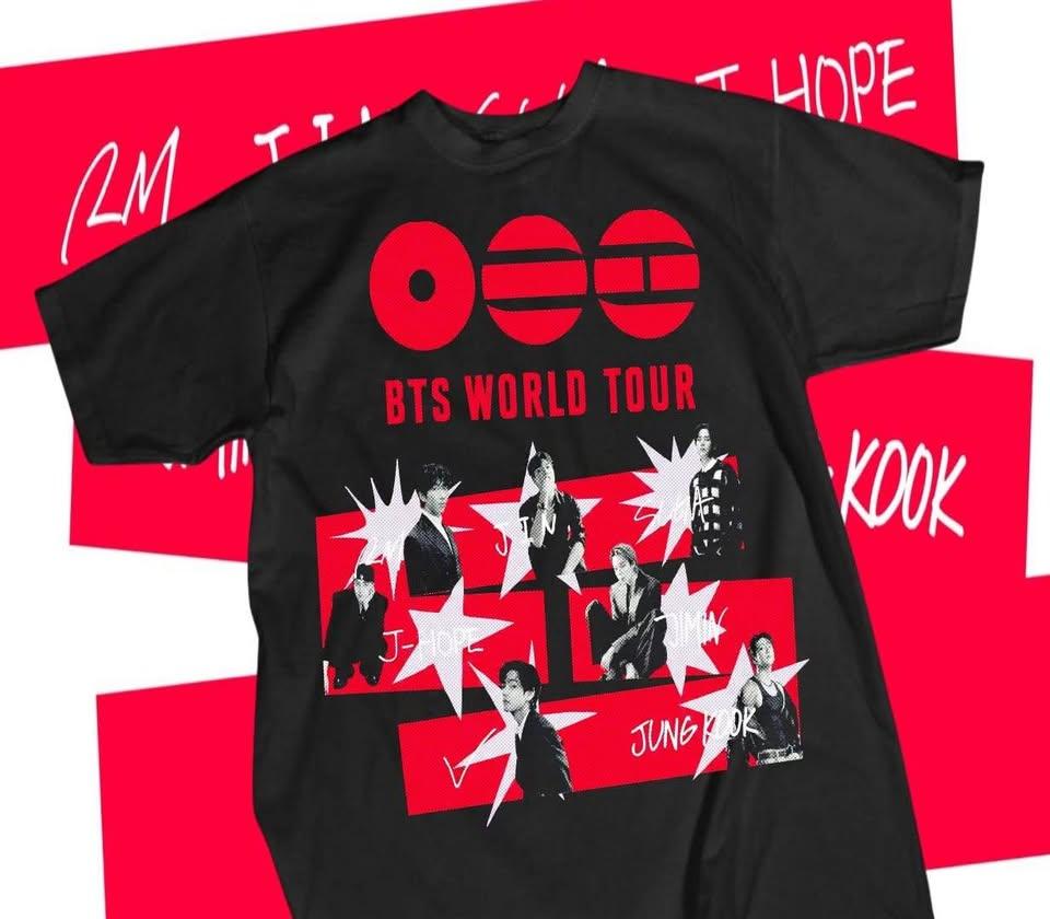 BTS We Are Bulletproof Tour 2026 T-Shirt RM Jin Suga Jhope Jimin Jungkook Shirt Women Men Unisex Oversized Y2k Short Sleeve Cotton Tee