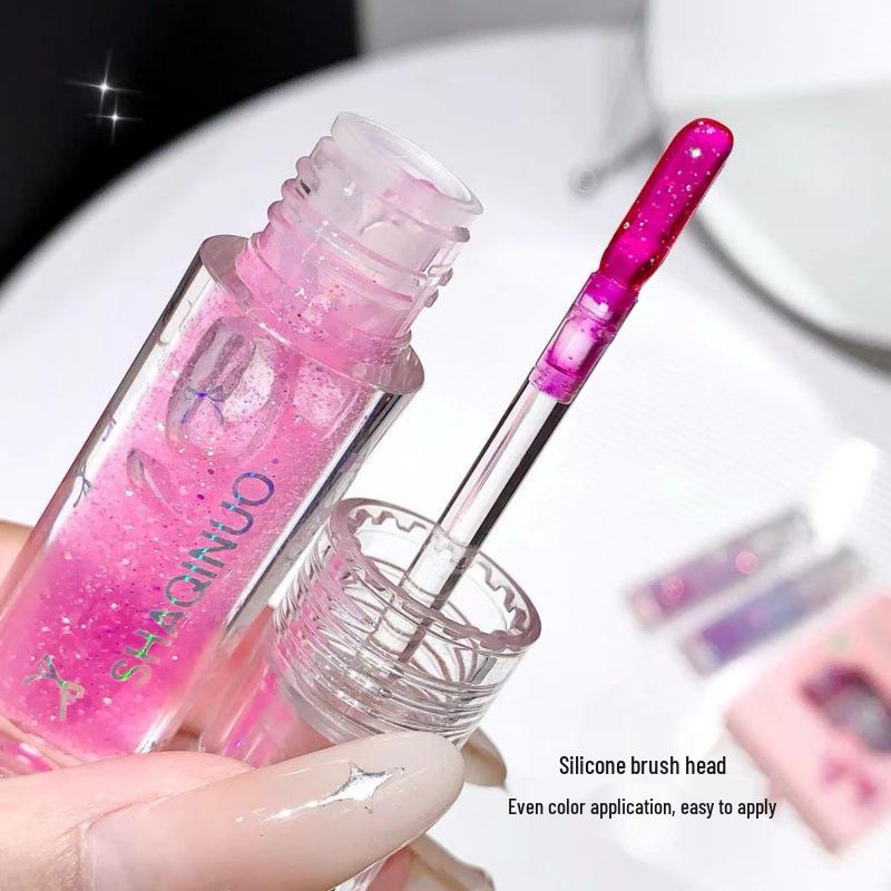 Shaqinuo Farbwechselndes Schimmer-Lipgloss-Set mit feuchtigkeitsspendendem, glänzendem Finish