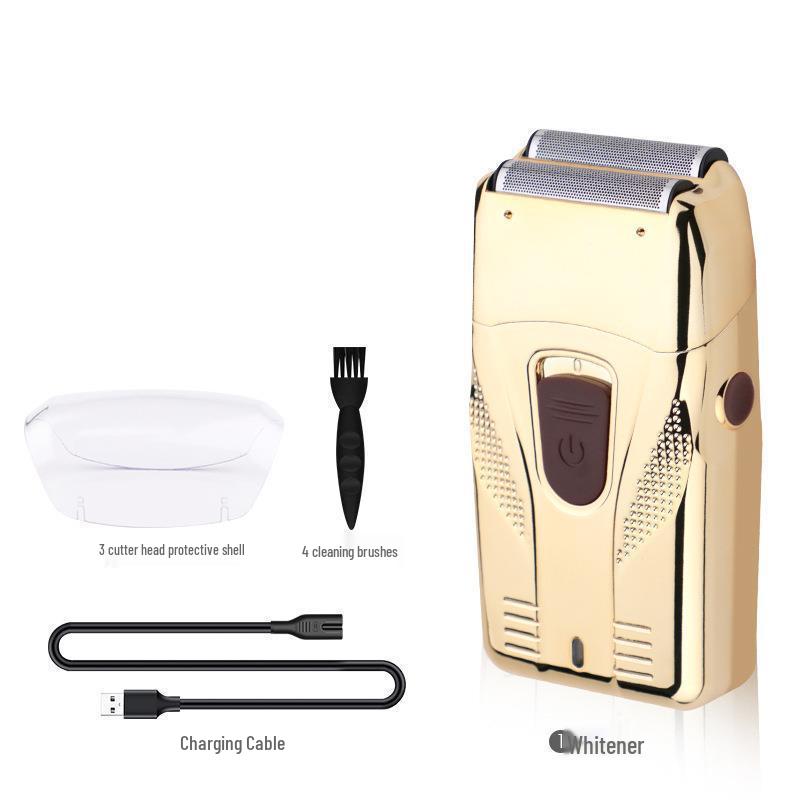 4D Double Head Reciprocating Electric Bald Head Shaver & Whitener for Men