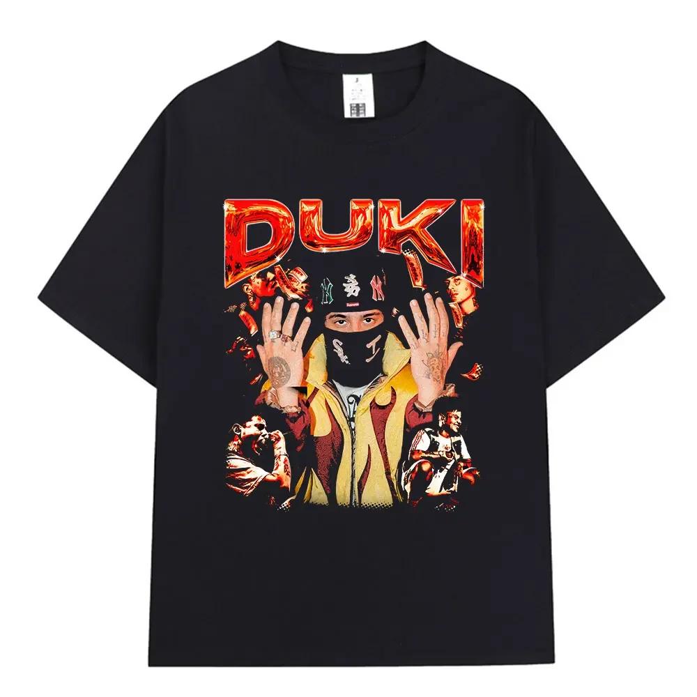Rapper Duki ADA Tour Merch Tshirt Unisexs Unisex Clothing Cotton Cozy Oversized Tshirts Hip Hop Short Sleeve T Shirts Streetwear