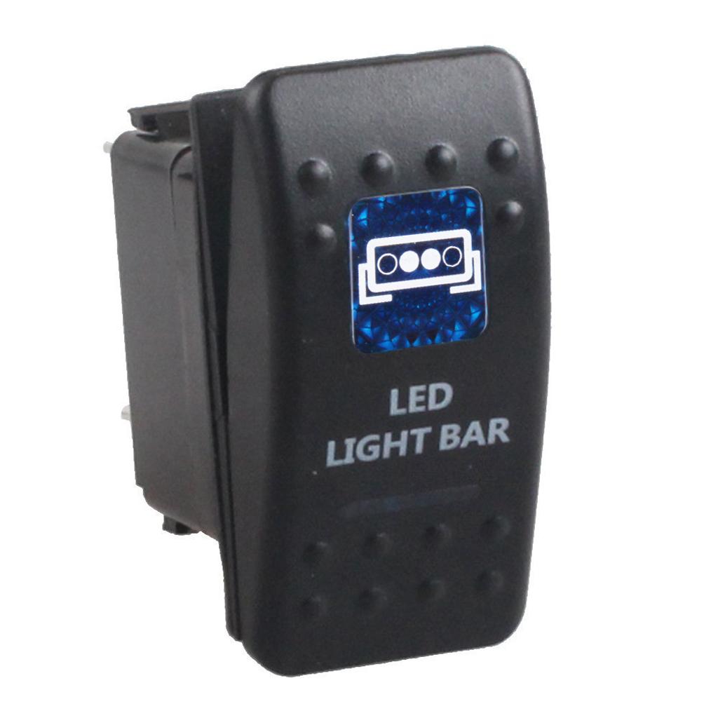 5pins Waterproof 12V 24V Light Bar Rocker Toggle Switch Autoboot