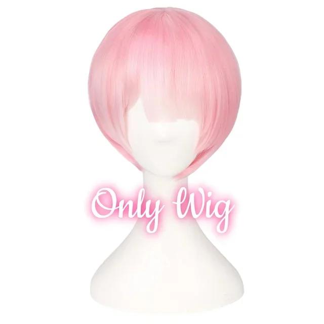 

Аниме Игра Re:Re: Жизнь с нуля в другом мире Костюм Одежда Парик Рэм Рем Косплей Горничная Форма Женщина XXXL