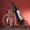 European Style Tricycle Shape Kitchen Organizer Wine Bottle Holder Wine Rack Wine Display Stand