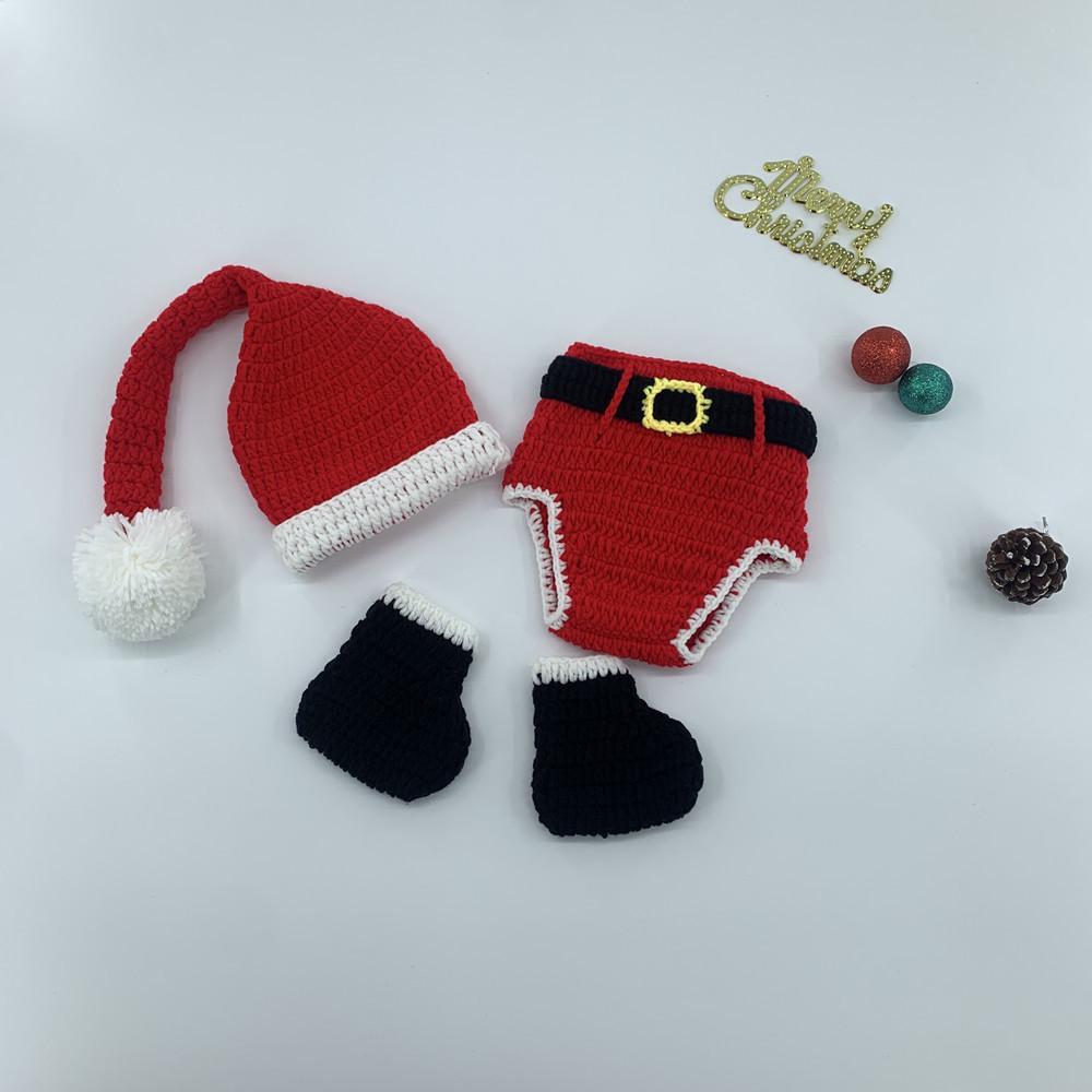 

Handmade Baby Christmas Knitwear for Photo Shoots 1-3 months baby