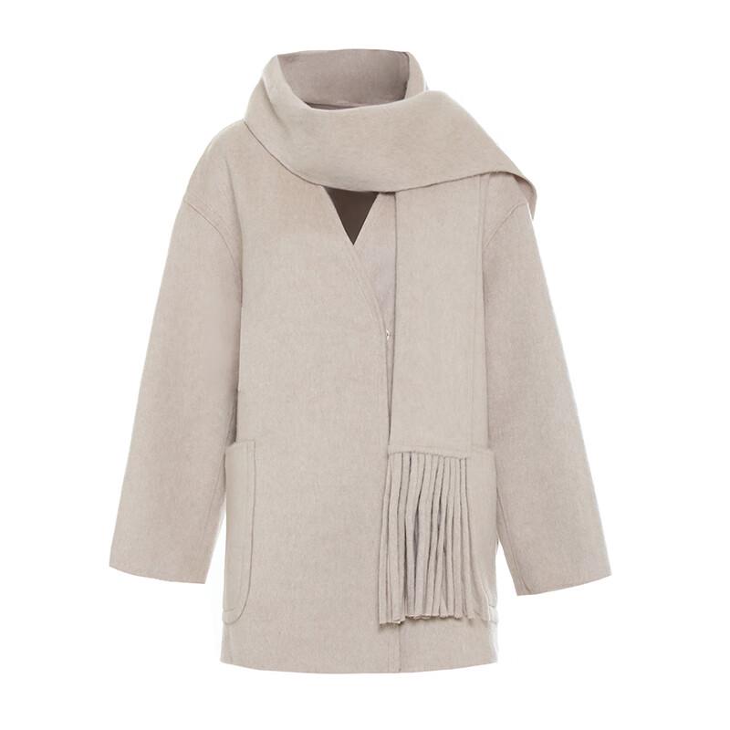 G·TENNA BN-B88906 Women's Mid-Length Cashmere Blend Coat