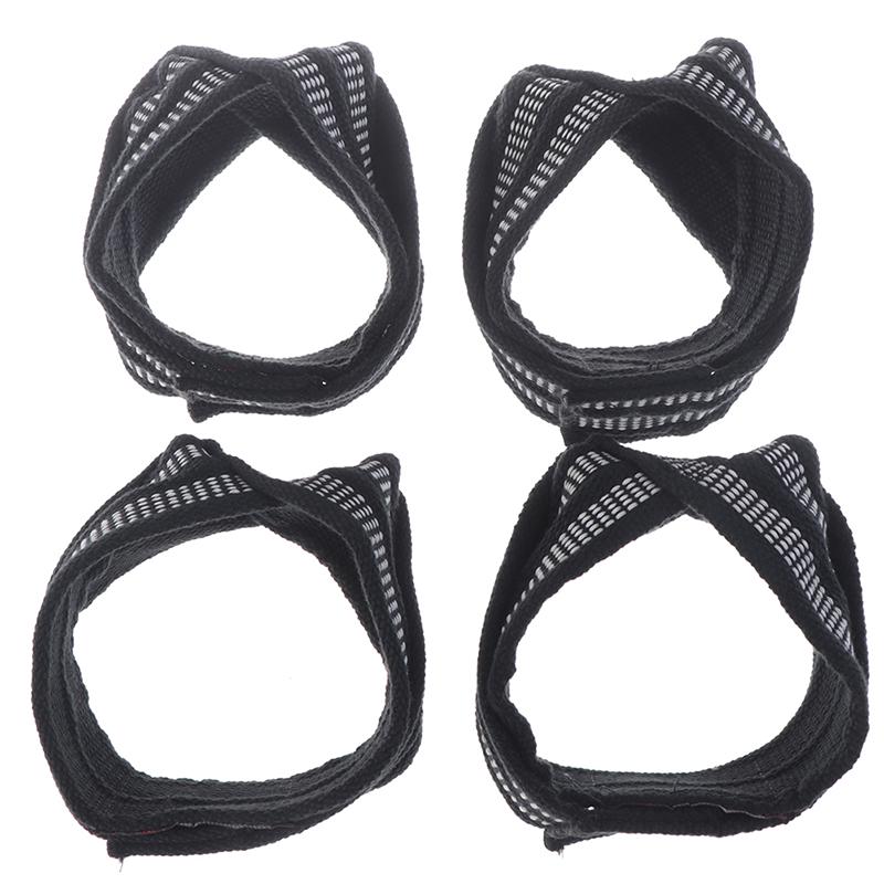 1Pair Figure 8 Straps For Deadlift Weight Lifting Shrugs Heavy Duty Grip Band