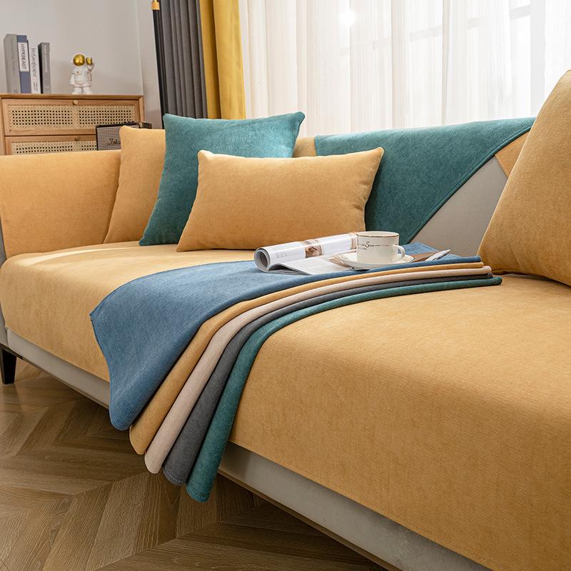 Chenille Sofa Cushion Four Seasons Universal Simple Modern Non-Slip Cushion Stain-Resistant Sofa Cover Thick Cover Towel