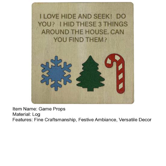 45659 Sets Christmas Hide Seek Set Snowflake Xmas Tree Crutch Shape