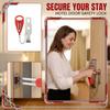 Dispozitiv de securitate portabil pentru încuietoarea ușii pentru camere de hotel Utilizare la călătorii Instalare ușoară Construcție metalică Design compact pentru siguranță sporită a ușii