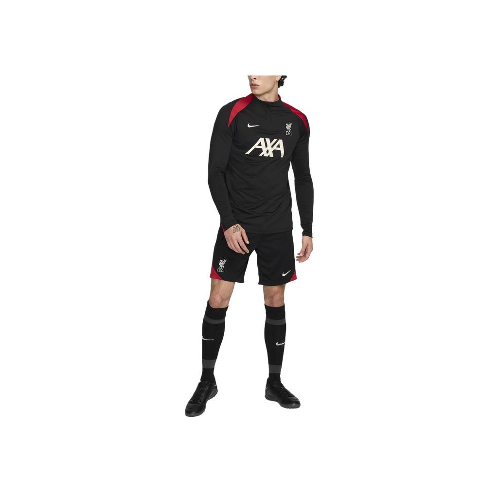 Nike Liverpool FC Strike Dri-FIT Logo Embroidery Pattern Elastic Casual Shorts Men shorts Black FN9392-010