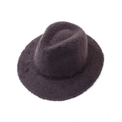 Übergroßer Poggle Fedora mit großem Schirm für großen Kopf
