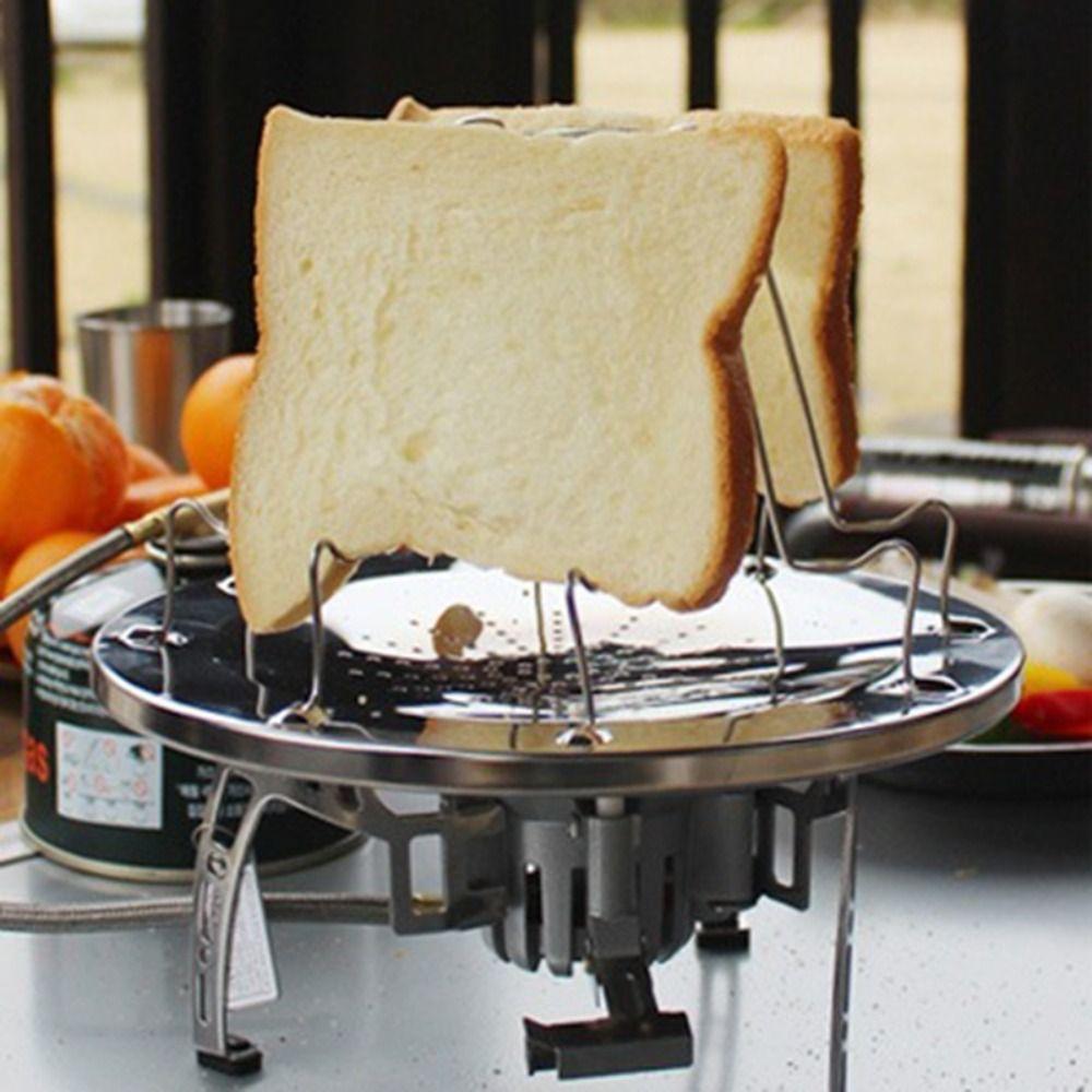 Removable Toast Grill Rack Stainless Steel Toast Maker Portable Camping Toaster  Picnic