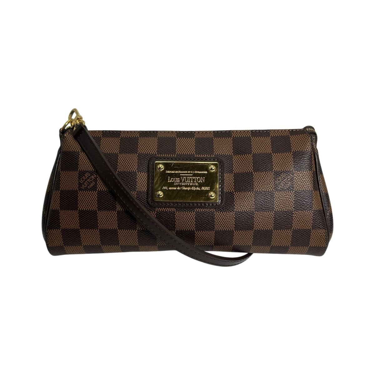 

LOUIS VUITTON Сумка-клатч Damier Eva Полотно Damier Коричневий Жіноча N55213 Вживана