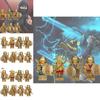 Ninja Minifigure Building Blocks Set With Motorcycle For Kids And Collectors