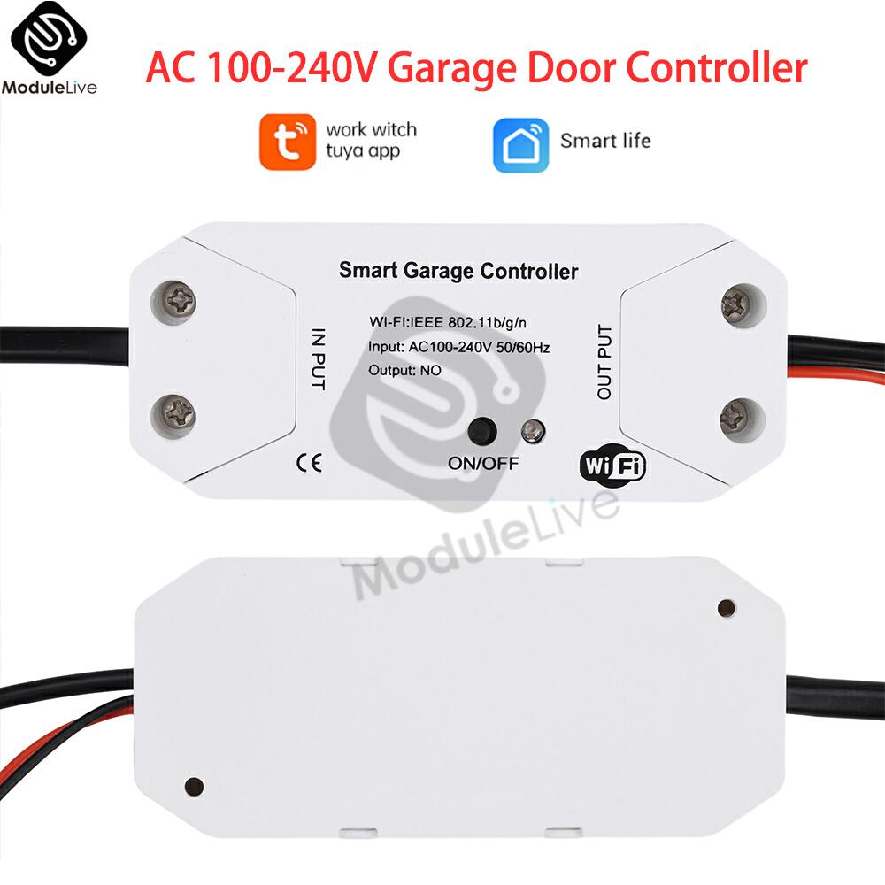 Garage Door Opener Tuya WiFi Smart Gate APP Voice Controller Smart Life Remote Control Works With Alexa Google Home Assistant