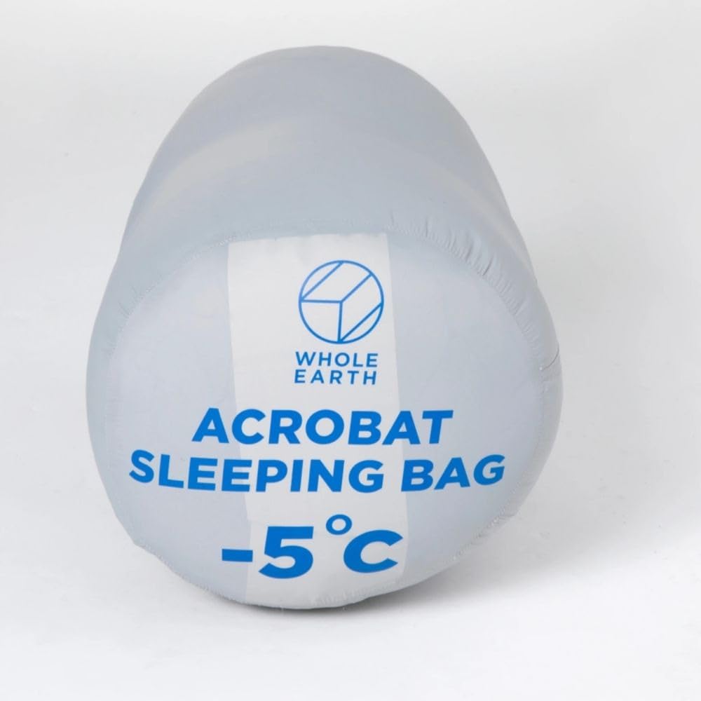 Whole Earth Sleeping Bag Mummy Type Acrobatic Sleeping Bag 5 WE2LDE07 GRY Camping Winter -5℃ (Gray/FF)