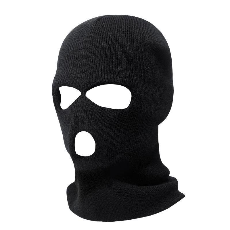 Men's Winter Knitted Hat with Fleece Lining - Warm Wool for Middle-Aged & Elderly