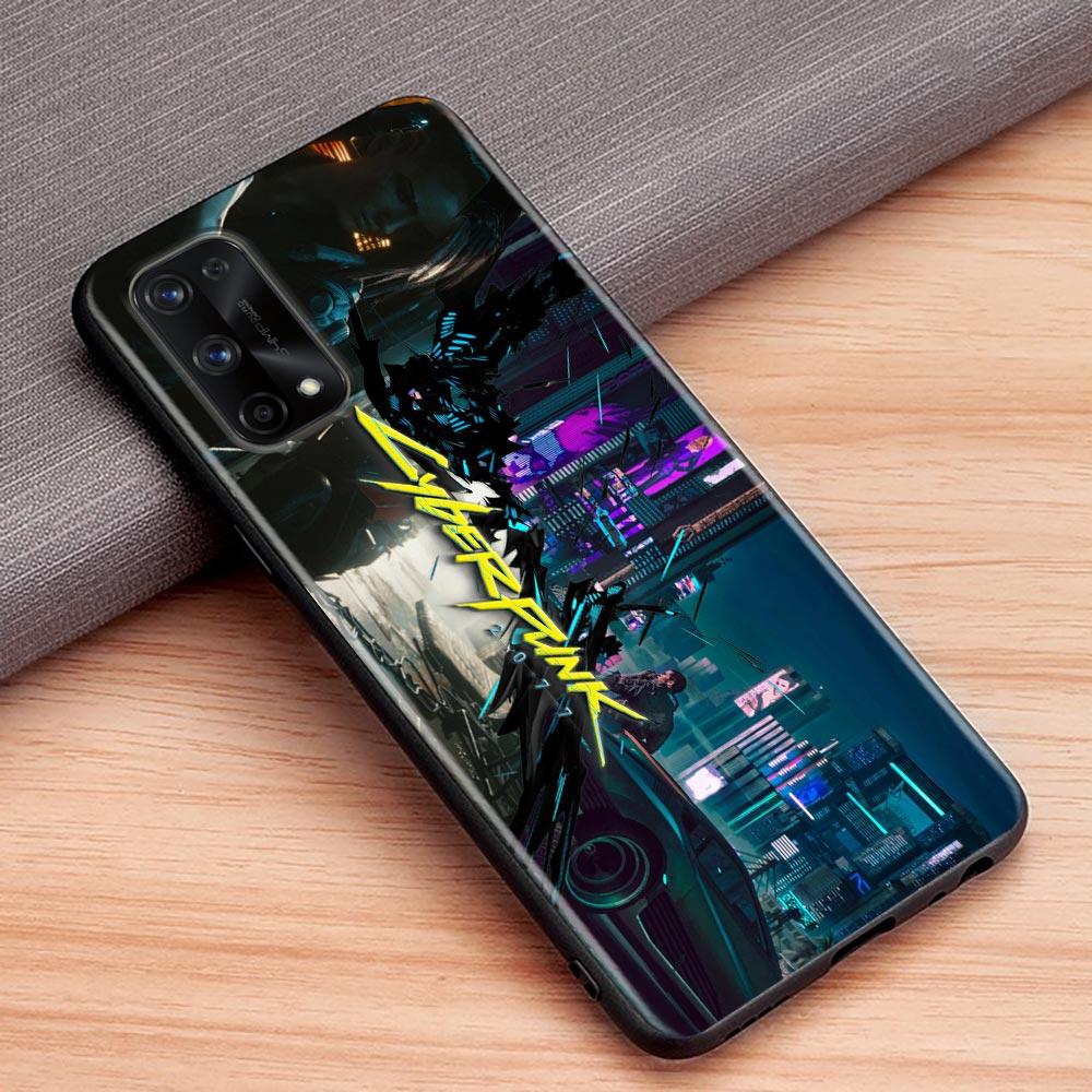 Carcasa de telefon nou joc C-Cyberpunkes pentru OPPO Realme C1 C2 C3i C21 C21Y C25s C15 C11 C12 C20 XT GT GT2 X50 5G Narzo Pro Husa neagra