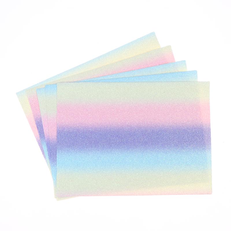 2/5 st Blixtstrykpapper DIY Handgjorda Regnbågspaljetter Bönpasta Återanvändbar Perler Beads Värmetålig Bakmatta