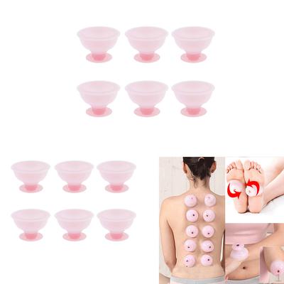 12pcs Chinese Silicone Gel Massage Vacuum Suction Cup Kit - Full Body Muscle Relaxation