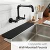 A34R Badezimmer-Arbeitsplatten-Schutz Wasserhahn-Matte für Küchenspüle Schnelltrocknend Zuschneidbar Mit 2 oder 3 Loch Wasserhahn
