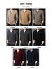 Men's Plus Size Trendy Turn-Down Collar Wool Cardigan Jacket – Casual Knitwear Fleece for Autumn/Winter