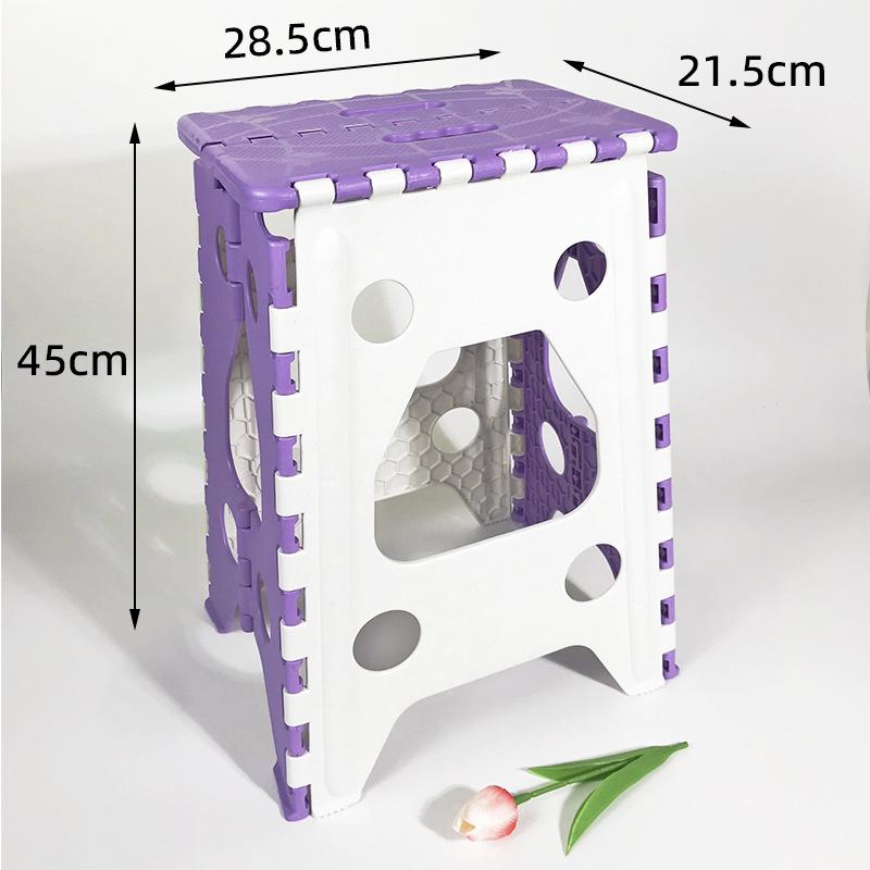 Portable Folding Stool: Thickened Plastic for Fishing, Outdoor, and Kids