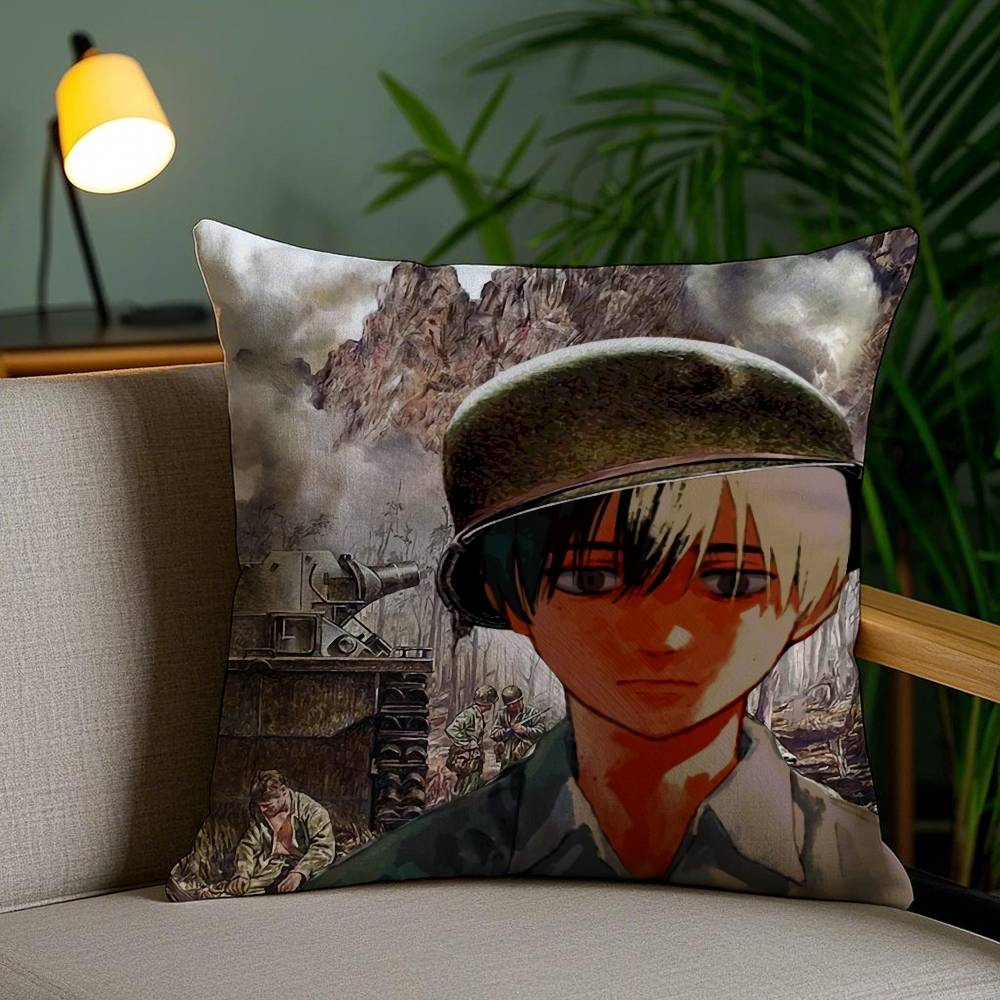 Healing Animation The Helpful Fox Senko-san-Anime Pillow Case Anti-dustmite Pillowcase Invisible Zipper Silky Short Plush Sofa