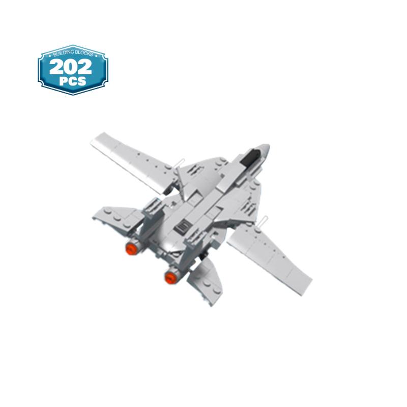 Equipment Military 202pcs F14 Mini Fighter Aircraft Building Model Block