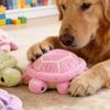 Squeaking Plush Turtles Toy for Dog Chew Stuffed Animal Engagement Teething Toy for Various Breeds Indoor Entertainment