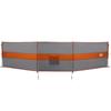 VidaXL Camping Windbreak Grey and Orange 490x123 Cm Waterproof, Beach Windbreak, Motorhome Windbreak, 4009656