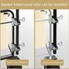 1Pc Courtyard Umbrella Stand Clamp Heavy Duty Metal Umbrella Holder Ajustable Outdoor Umbrella Base And Mount Chair Clamp