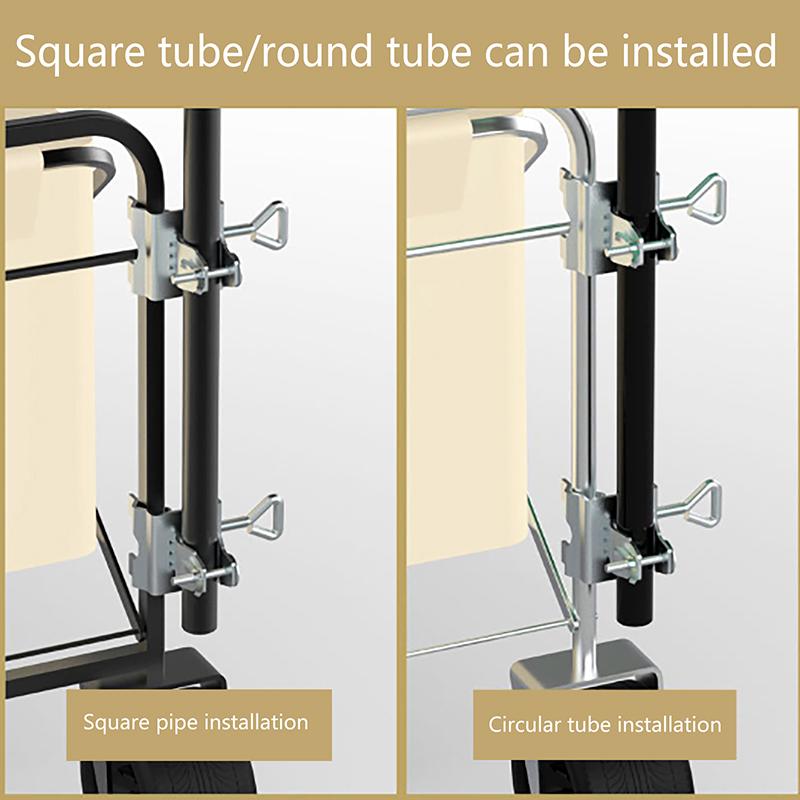 1Pc Courtyard Umbrella Stand Clamp Heavy Duty Metal Umbrella Holder Ajustable Outdoor Umbrella Base And Mount Chair Clamp