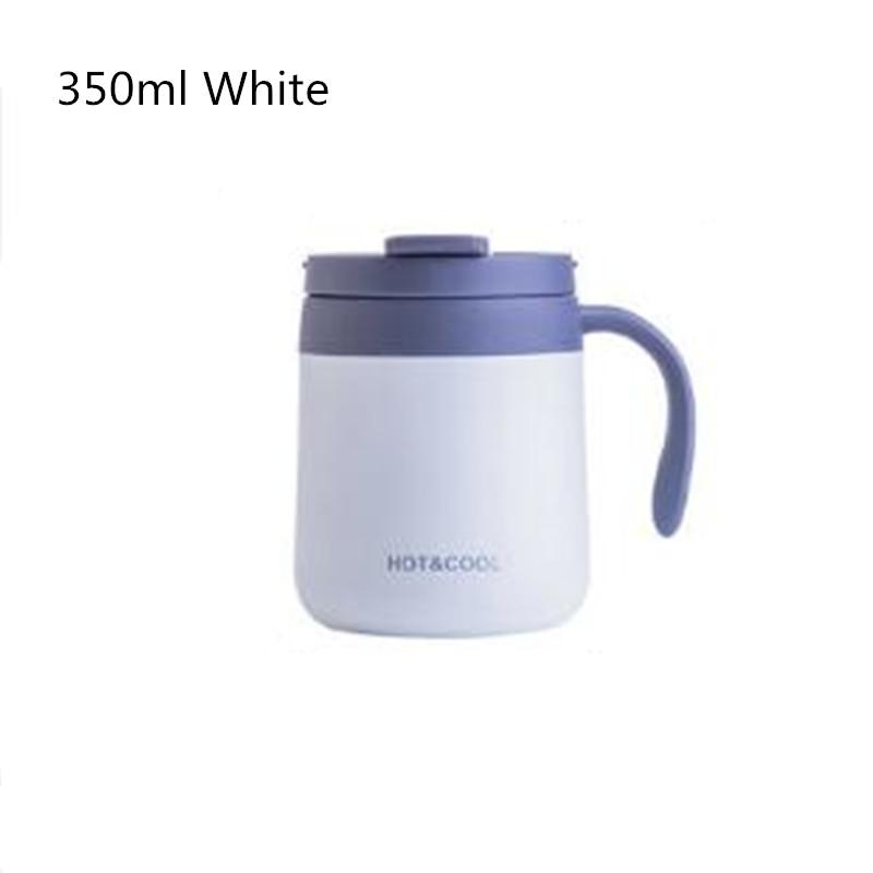 

Stainless Steel Vacuum Insulated Coffee Mug 350/500ml Thermos Water Tumbler with Handle Lid - Thermal Tea Cup for Hot And Cold B 350-500ml