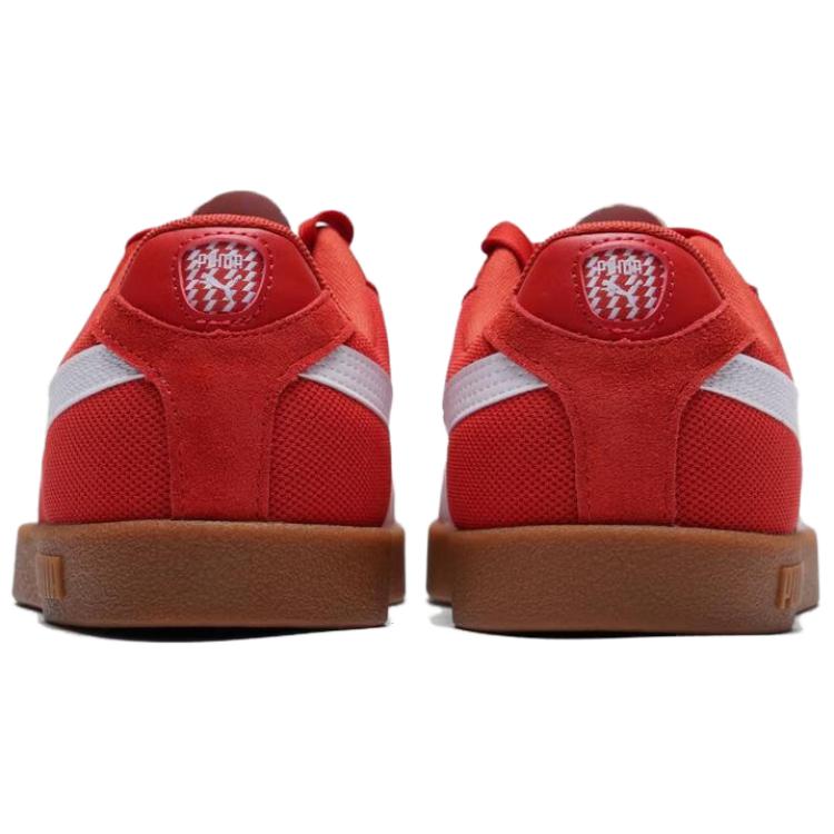 Puma Club II Era The Stands Cny Comfortable Versatile Slip Resistant Durable Low Top Skate Shoes Unisex sneakers Red White 406065-03