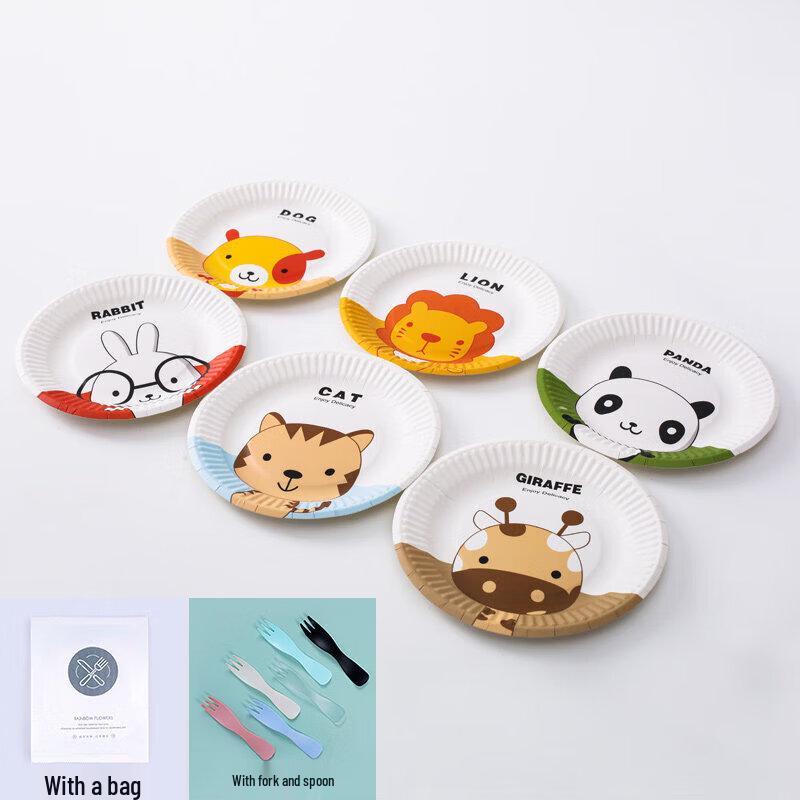 Qiwei Disposable Cartoon Paper Plates