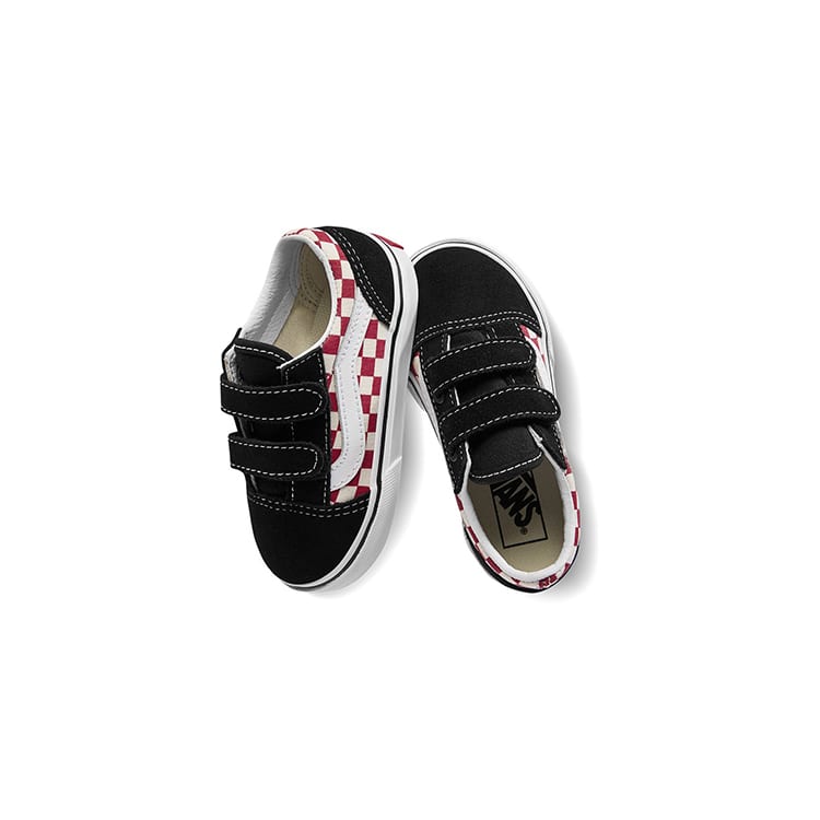 Vans Old Skool V Canvas Low Top Skateboard Shoes Black Infant And Toddler VN0A344K35U