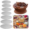 New Stainless Steel Grill Racks Round Nonstick Grill Net Reusable BBQ Roasting Net